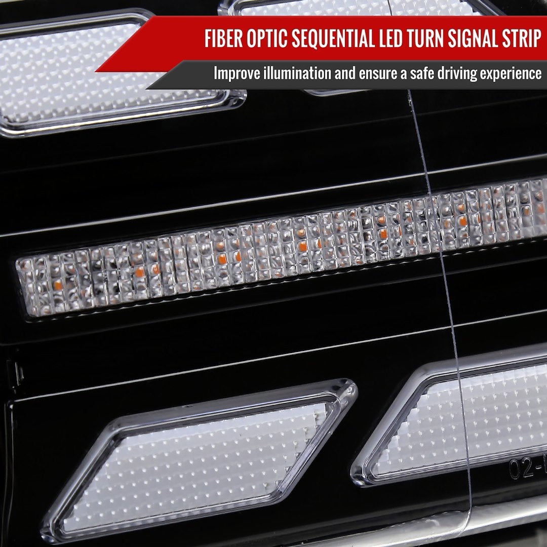 Spec-D Tunin LED Resistors Also Provided Headlight Assembly 2LHE-FJ07JM-SQ-RS - 07-14 Toyota FJ Cruiser Light