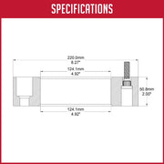 Revolution CNC Lathes And Milling Machines Wheel Adapter 8180-8180HR-E - Adap-8X180 2.0 124.1 M14 1.5