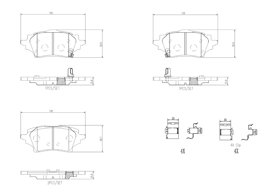 Brembo P83178N Brake Pad