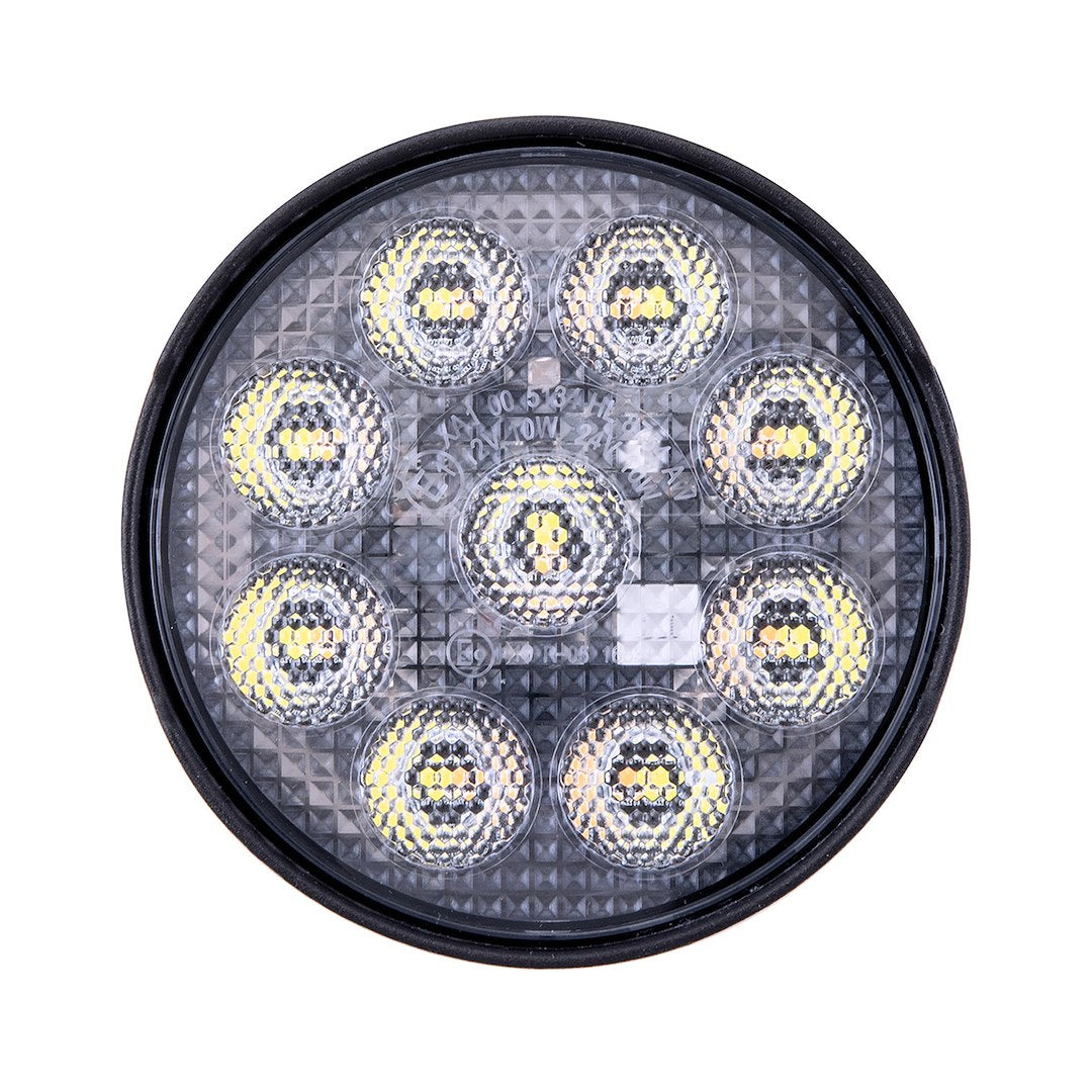 Trailfx Limited Lifetime Warranty Work Light 4Rndwlamf1 - White 4IN Rnd 9X5W FL Sgl Ambr Flsh