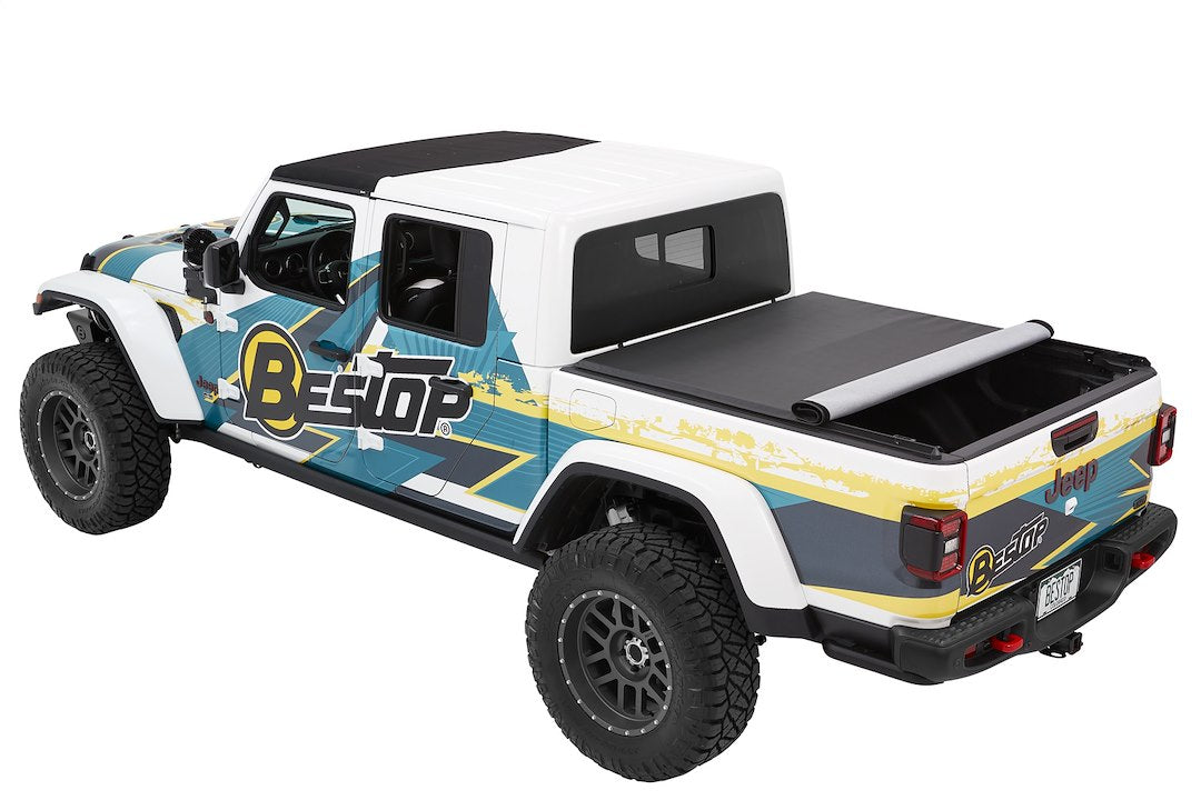 Bestop Limited Lifetime Warranty Tonneau Cover 19280-17 - EZ-Roll Toneau 20 Gladiator