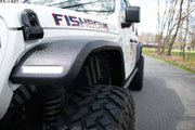 Fishbone LED Lights Provided Fender Flare FB33455F - Aluminum Elite Front Fenders