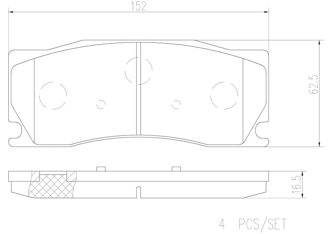 Brembo Premium Low-Met OE Equivalent Pad Brake Pad P36023N - Disc Set