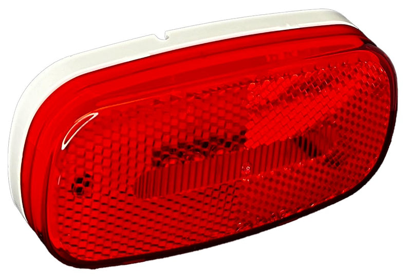 RV Designer Meets DOT Lighting Requirements Trailer Light L903 - Red Oblong Reflex Led Marker