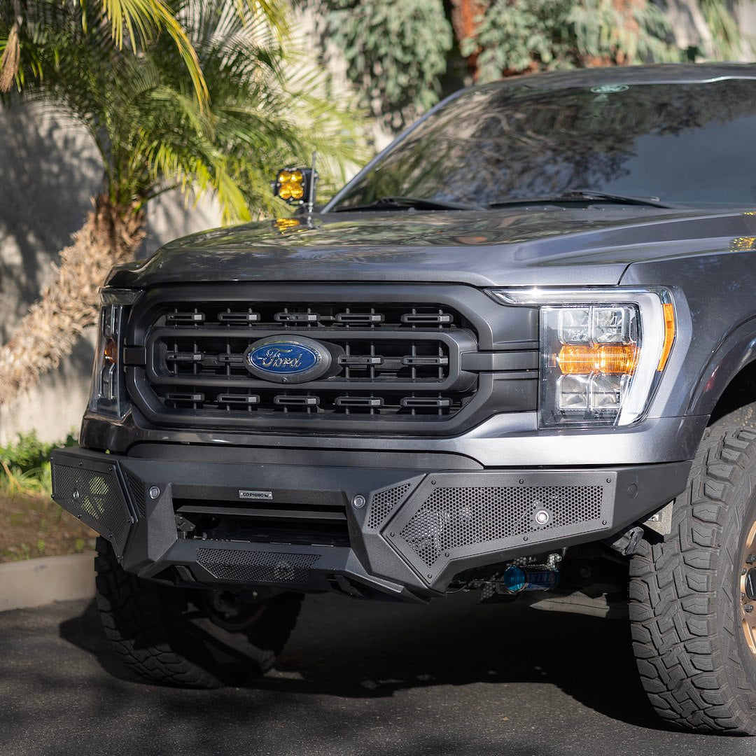 GO Rhino Dual Function Tow Hook Mounts Bumper 343981T - F-150