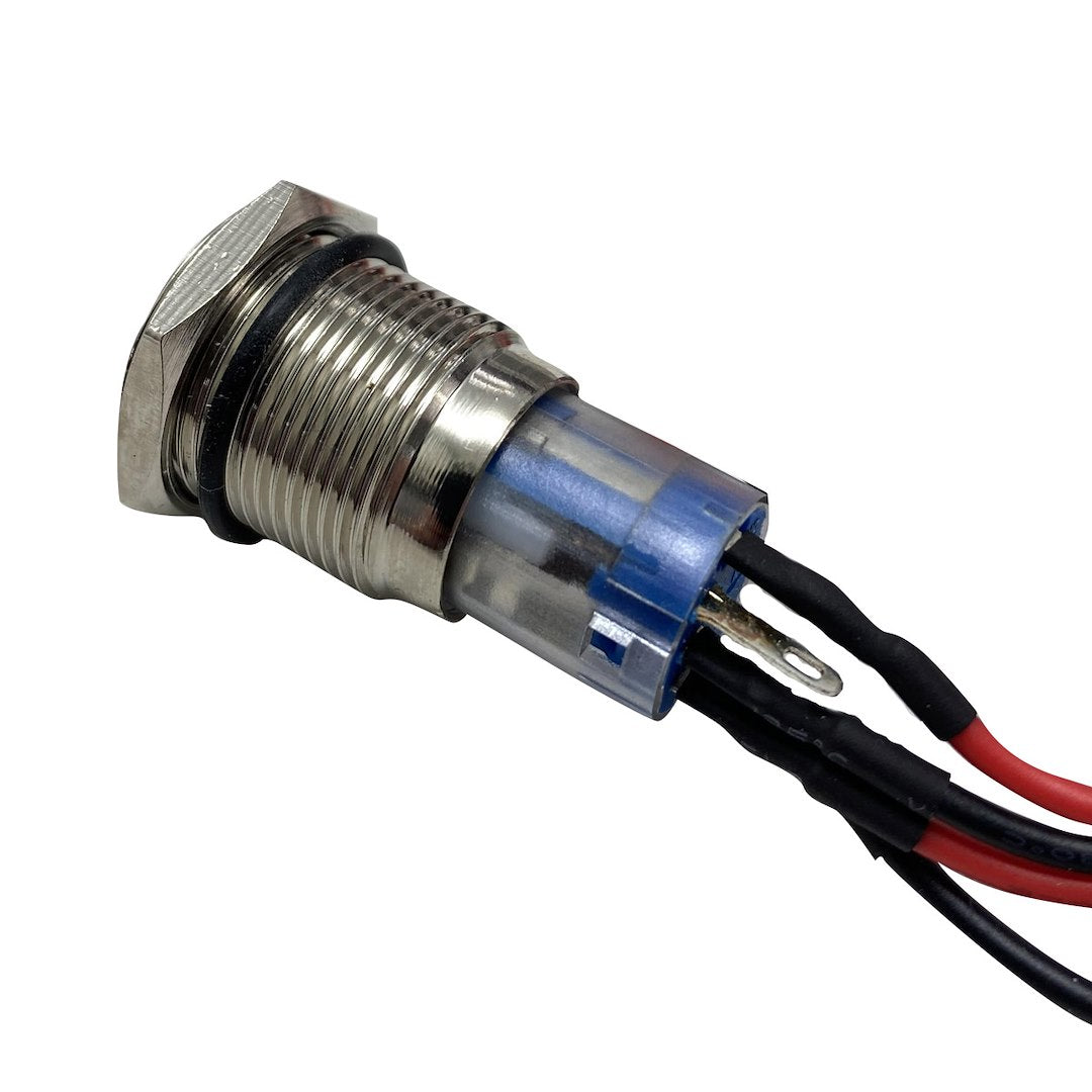 Racesport LT Anti-Vandal Style Switch Push Button Switch RS-2P16MM-Ledg - 16MM Led 2-Position ON OFF