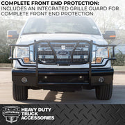 Cattleman Two Vertical Center Protection Bars Bumper 2369P - Front Replacement