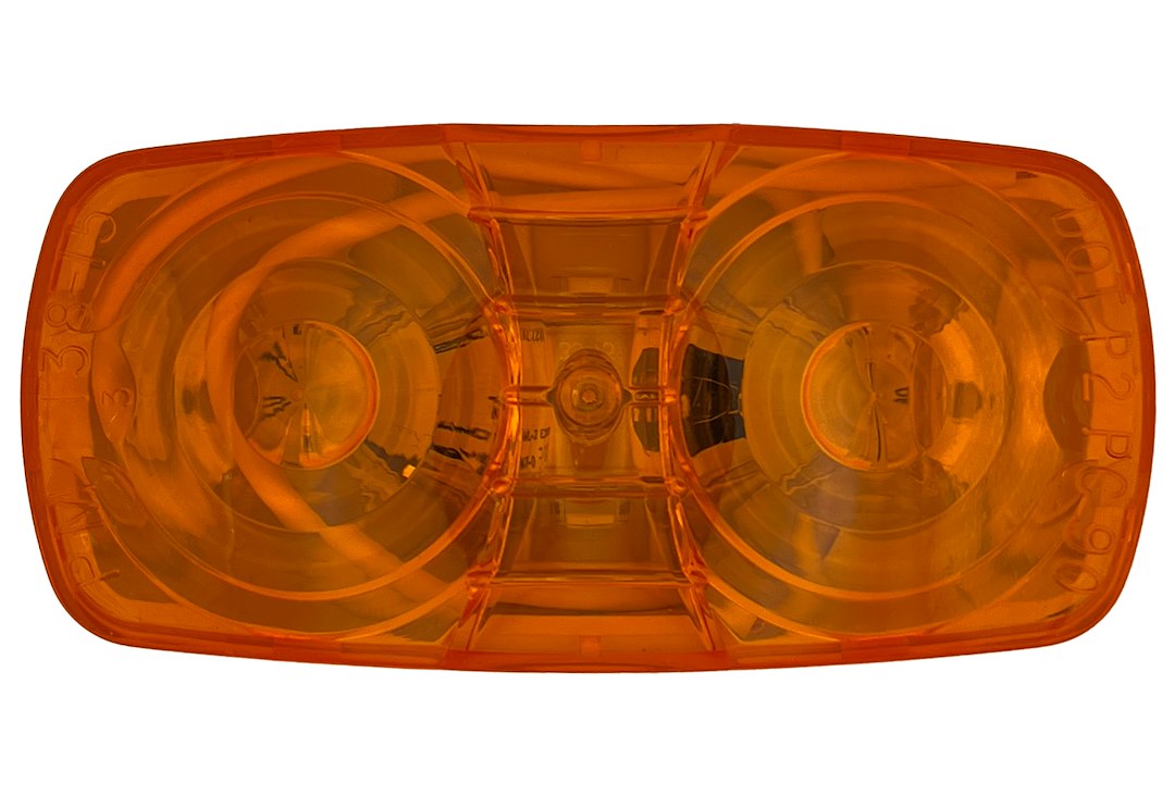RV Designer Meets DOT Lighting Requirements Trailer Light L911 - Amber Double Bulls-EYE Led Marker