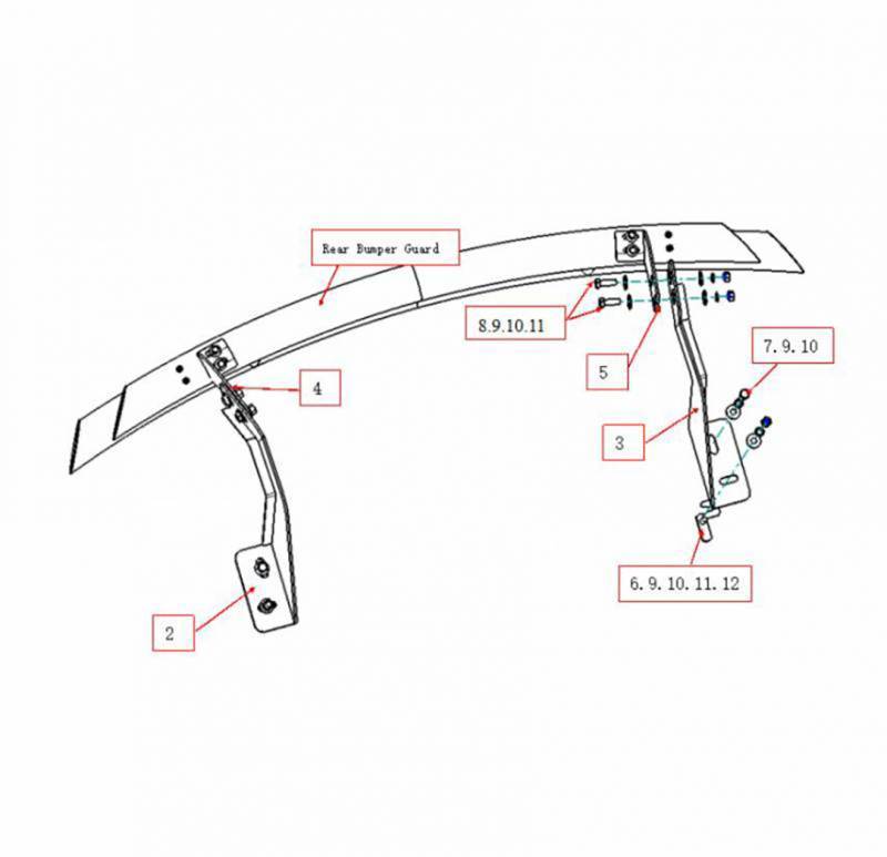 Black Horse CRDL-FOF051B Bumper Guard