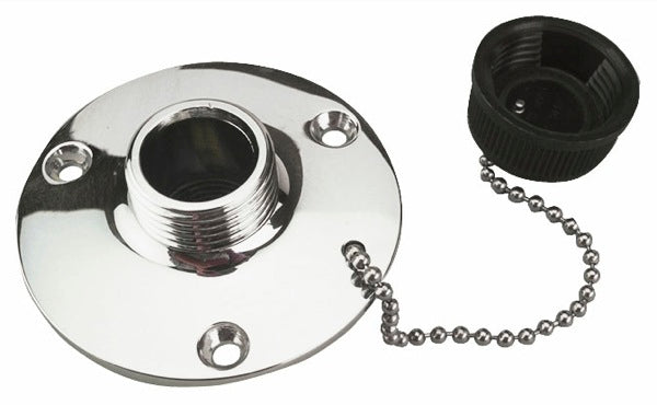 SEA DOG Standard Male Hose Connector Boat Washdown Fitting 512120-1 - Chrome Brass Fresh Water Outlt