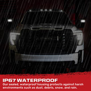 Recon Access LED Technology Exterior Mirror Turn Signal Light 264253BK - Mirror Smoke 20-24 Silv Sier