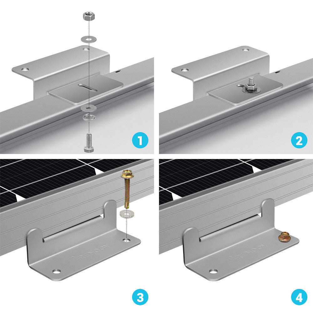 Renogy RNG-MTS-ZBX2-G1-US Solar Panel Mounting Kit