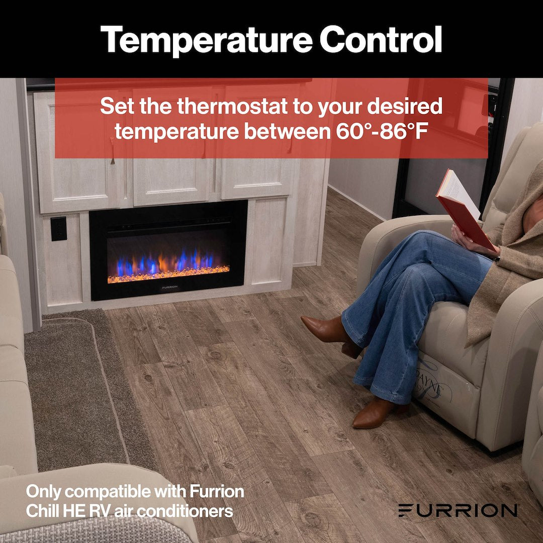 Furrion LLC Features Modern Digital LCD Display Wall Thermostat Facw12Esza2-BL-AM - Chill Multi-Zone Ther
