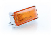 Optronics Snap-On Replaceable Lens Clearance Light MCL91AB - Chrome Led Mark Mini Amber