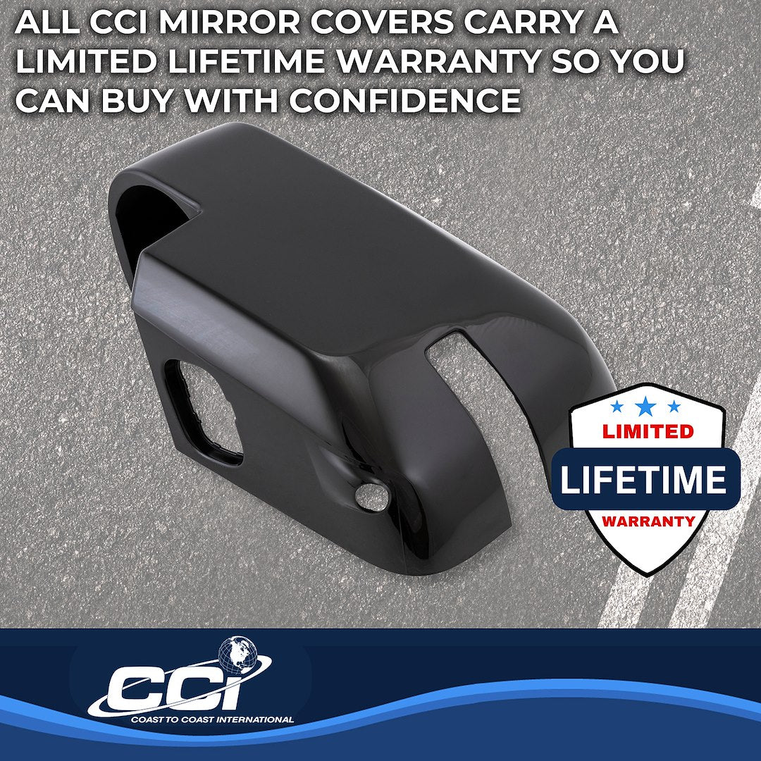 Coast2Coast Limited Lifetime Warranty Exterior Mirror Cover MC67558RBK - MC 21-26 Ford Bronco TS