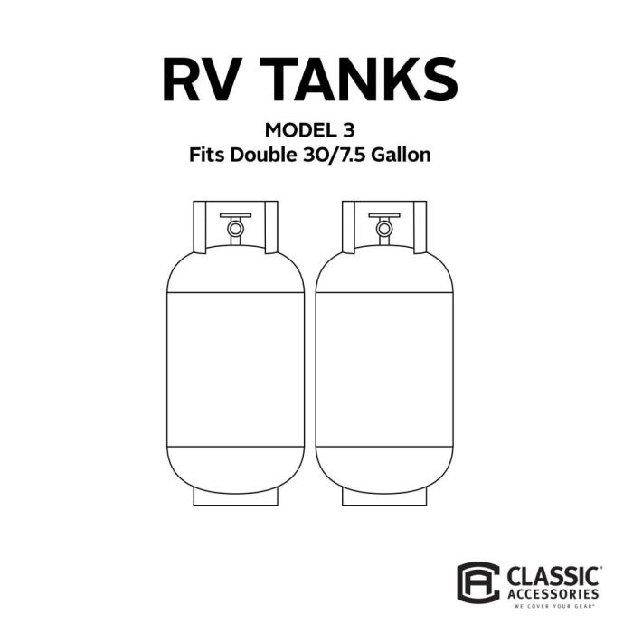 Classic ACC Heavy-Duty Protection Propane Tank Cover 80-100-151001-00 - 30 RV LP GR