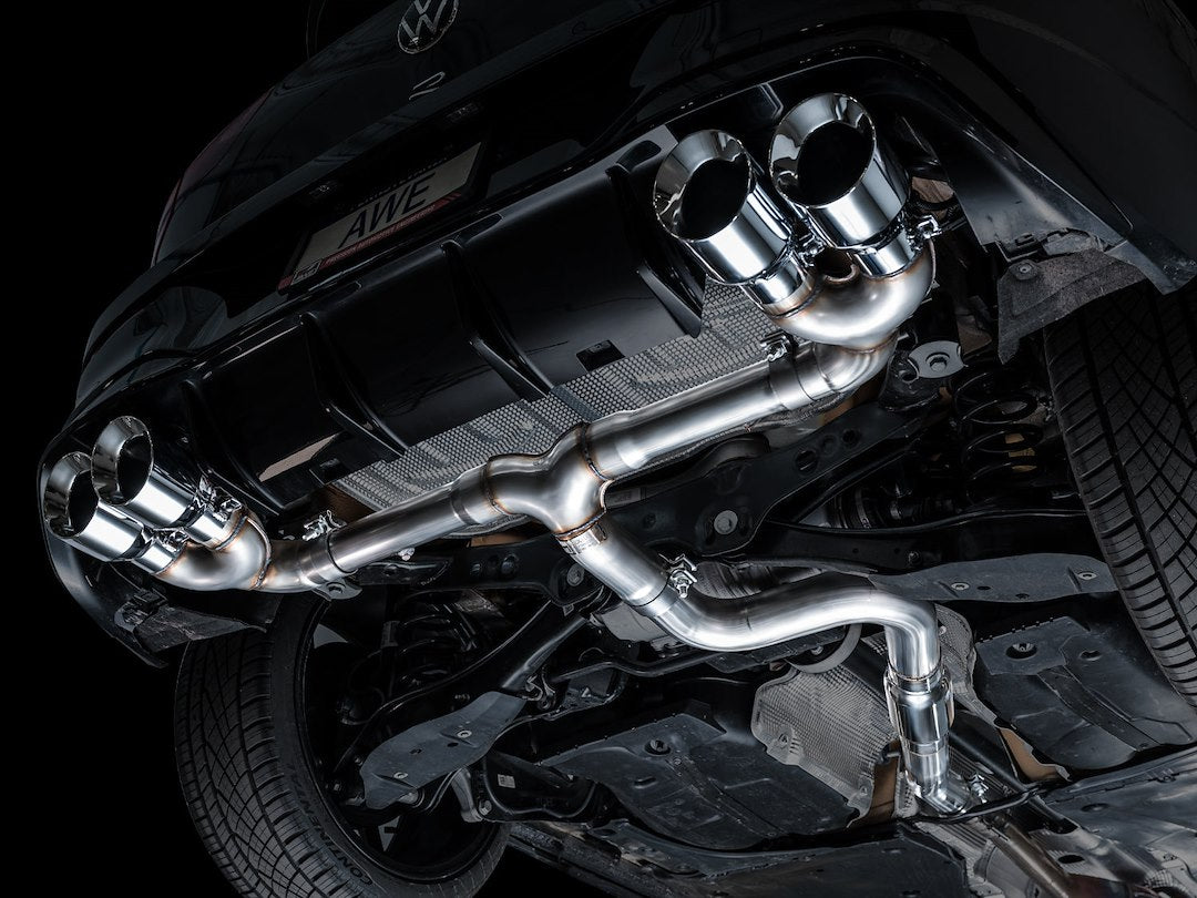 AWE Limited Lifetime Warranty Exhaust System Kit 3020-42658 - Chrome Silver Track Edition