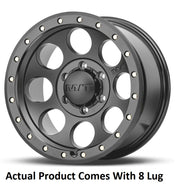 M.T. Wheel Modern Low Profile Cap Design 274710 - Black 20X9 8X180 MT Classic Pro