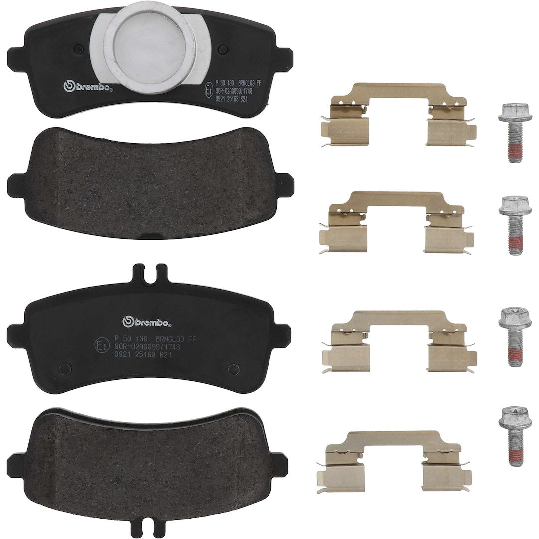 Brembo Premium Low-Met OE Equivalent Pad Brake Pad P50130 - Disc Set