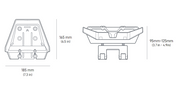 KVH Industry 19-1260-17 Satellite Internet Antenna Mount