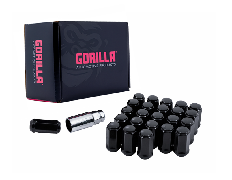 Gorilla High Corrosion Resistance Wheel Installation Kit K6LT19-14150BGR - Black 6LUG 14-1.50 Hex Wik Trk