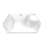 S.Recreation Lightweight And Strong Shower Pan SP3048WRS - White 30 48 Right Seat