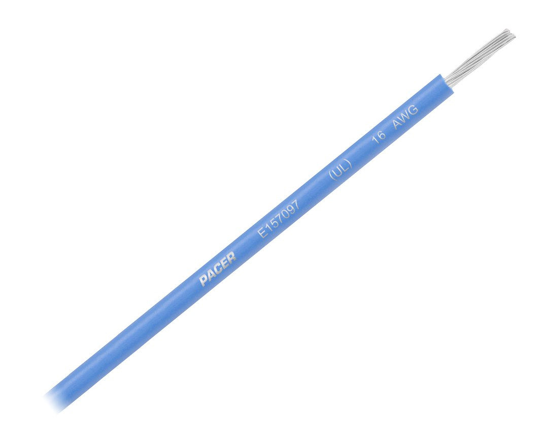 Pacer No Supplier Warranty Primary Wire WUL16BL-100 - 16 Awg UL BL TC 100FT RL