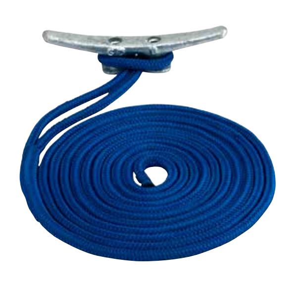 SEA DOG No Supplier Warranty Dock Line 302110020BL-1 - Double Braided Nylon