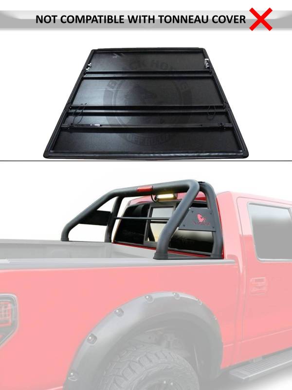 Black Horse RB001BK Truck Bed Bar