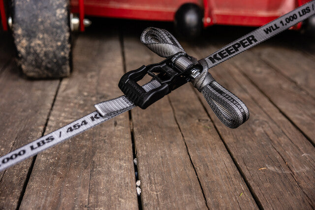 Hampton Prod Sewn-In Soft Tie Loop Tie Down Strap 43571 - 1.25 X16 Kwikfeed Ratchet