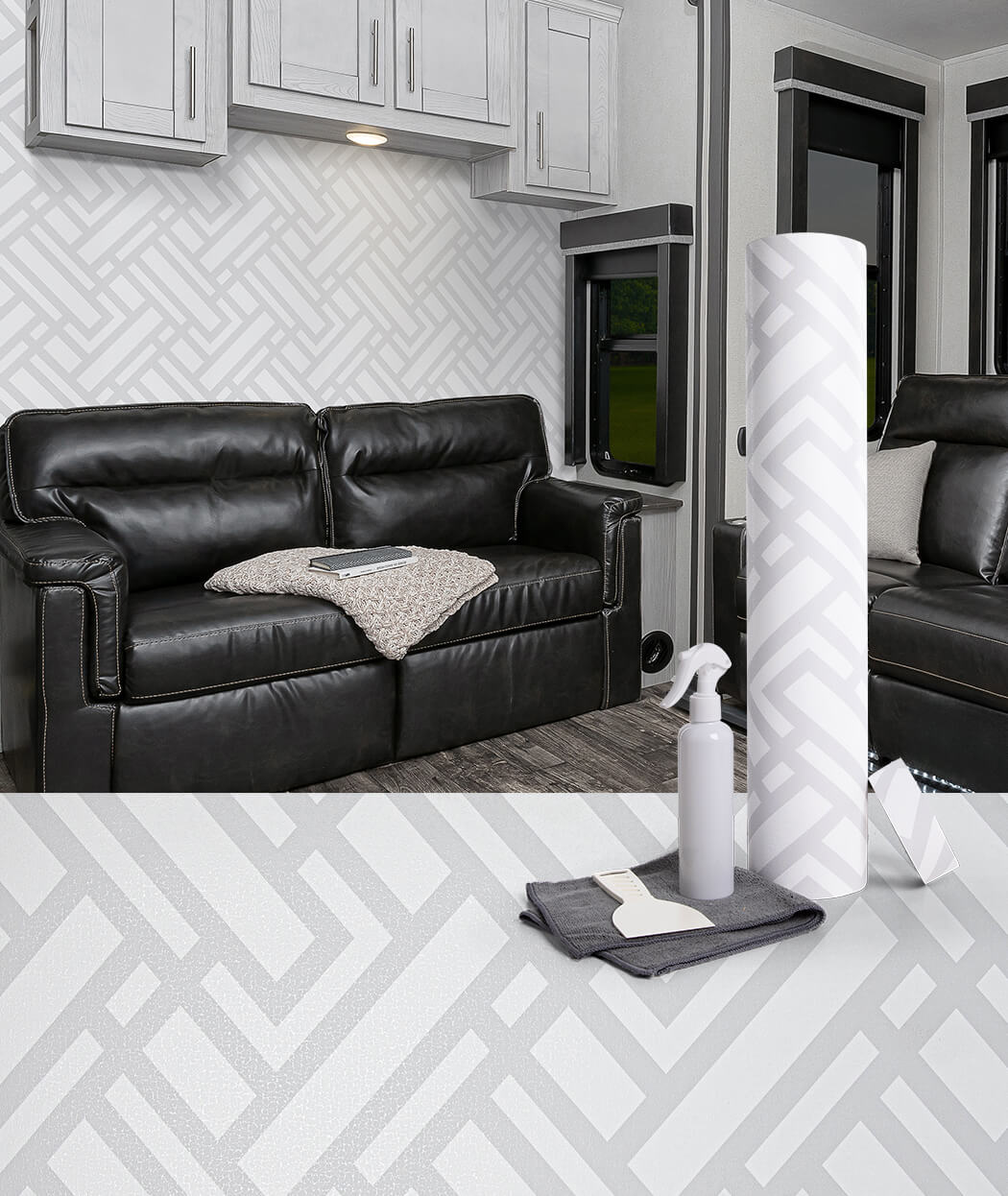 Genesis Prod No Supplier Warranty RV Interior Remodel 543518 - Gray Crossway 100 Wall Kit