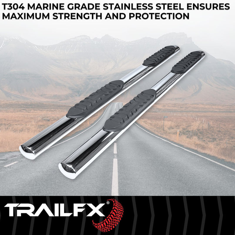 Trailfx Limited Lifetime Warranty Nerf Bar A1560S - Oval Str 4Runner Pss