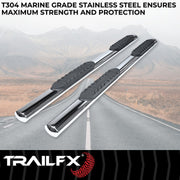 Trailfx Limited Lifetime Warranty Nerf Bar A1560S - Oval Str 4Runner Pss