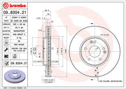 Brembo 09830421C02 Brake Rotor