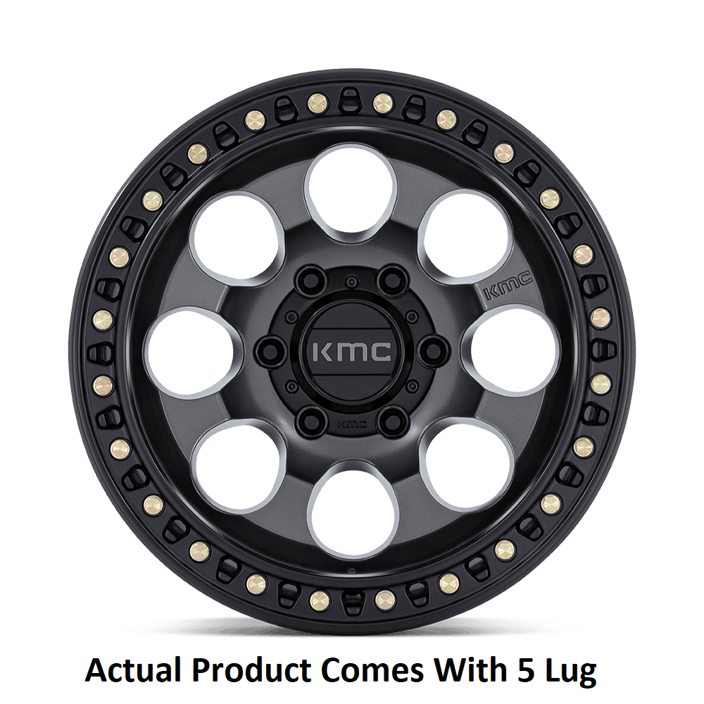 Wheel Pros With KMC Logo Center Cap KM550AB17855010 - KM550 17X8.5 5X5.0 Anth-SB-LP 10MM