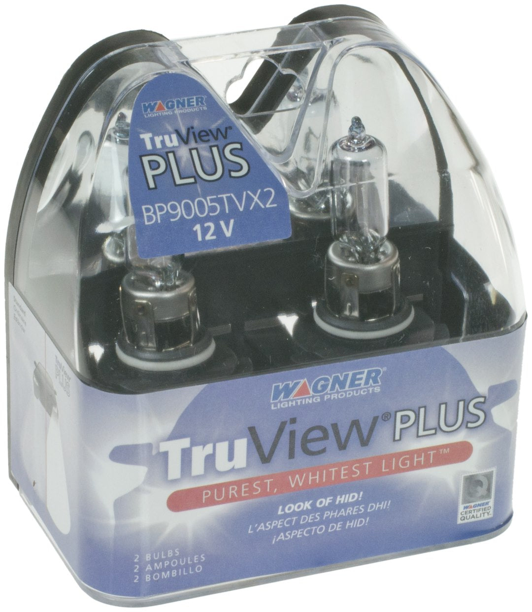 Wagner SAE Compliant Headlight Bulb BP9005TVX2 - Truviewxl Capsule Twin PA