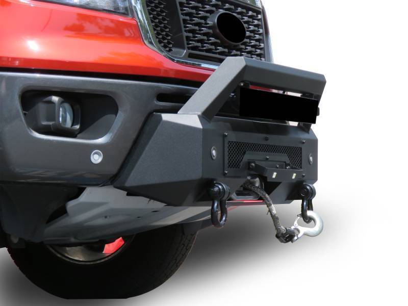 Black Horse Frame Mounted Bolt On Installation Bumper AR3HD43NL - Armour Iii Heavy Duty Front Winch