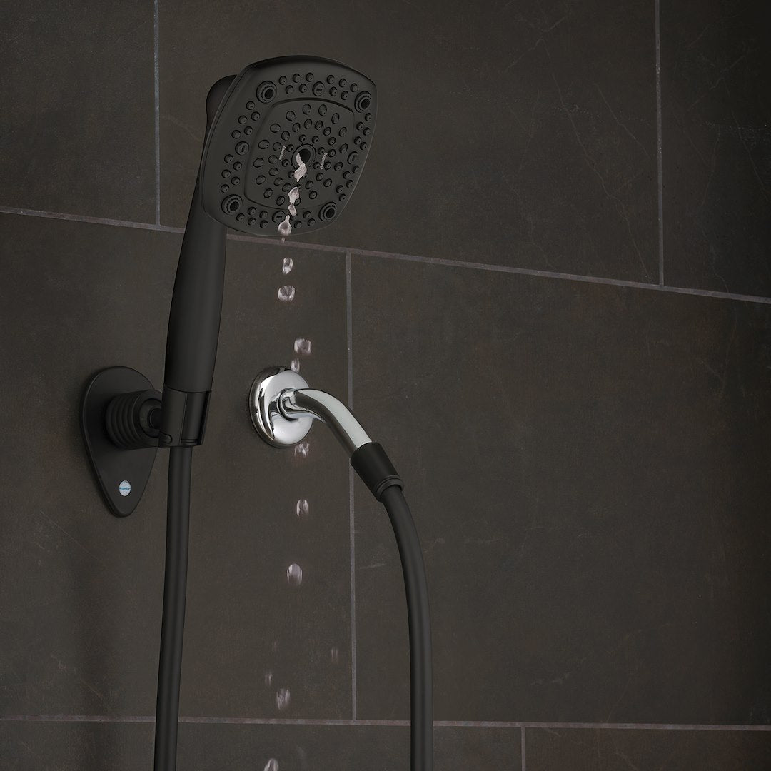 ETL Limited Lifetime Warranty Shower Head 39094 - Black Colossus RV Kit Mtt 1.8