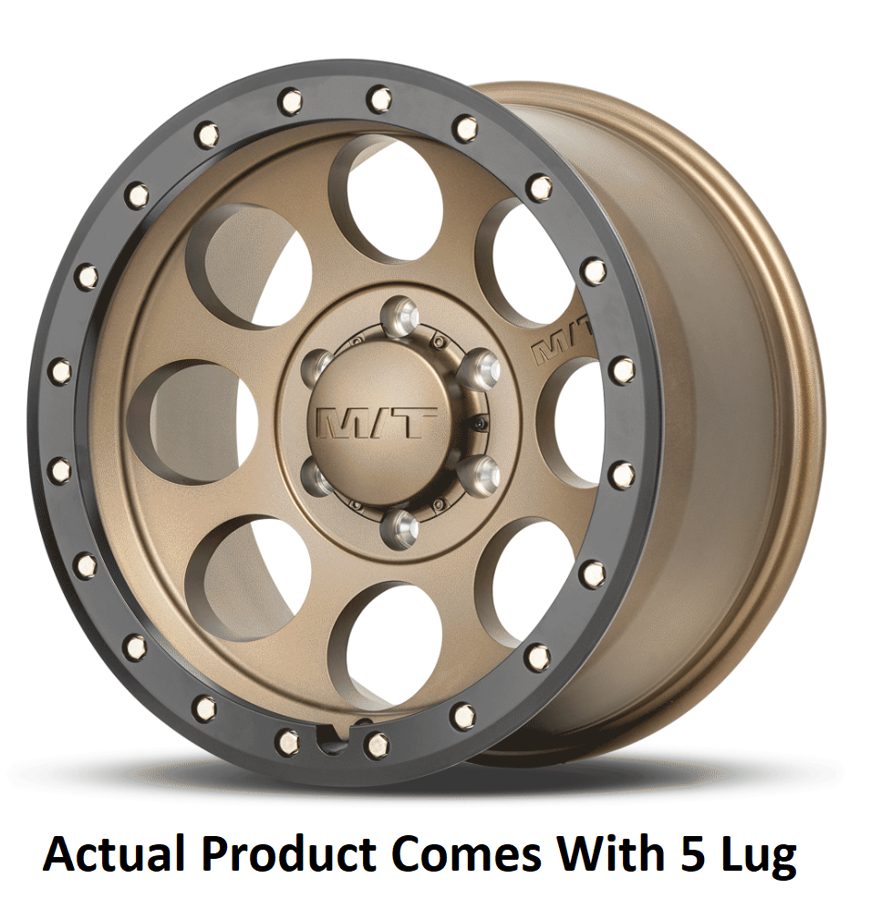 M.T. Wheel Modern Low Profile Cap Design 274497 - Bronze 18X9 5X5 4.53 MT Classic Pro