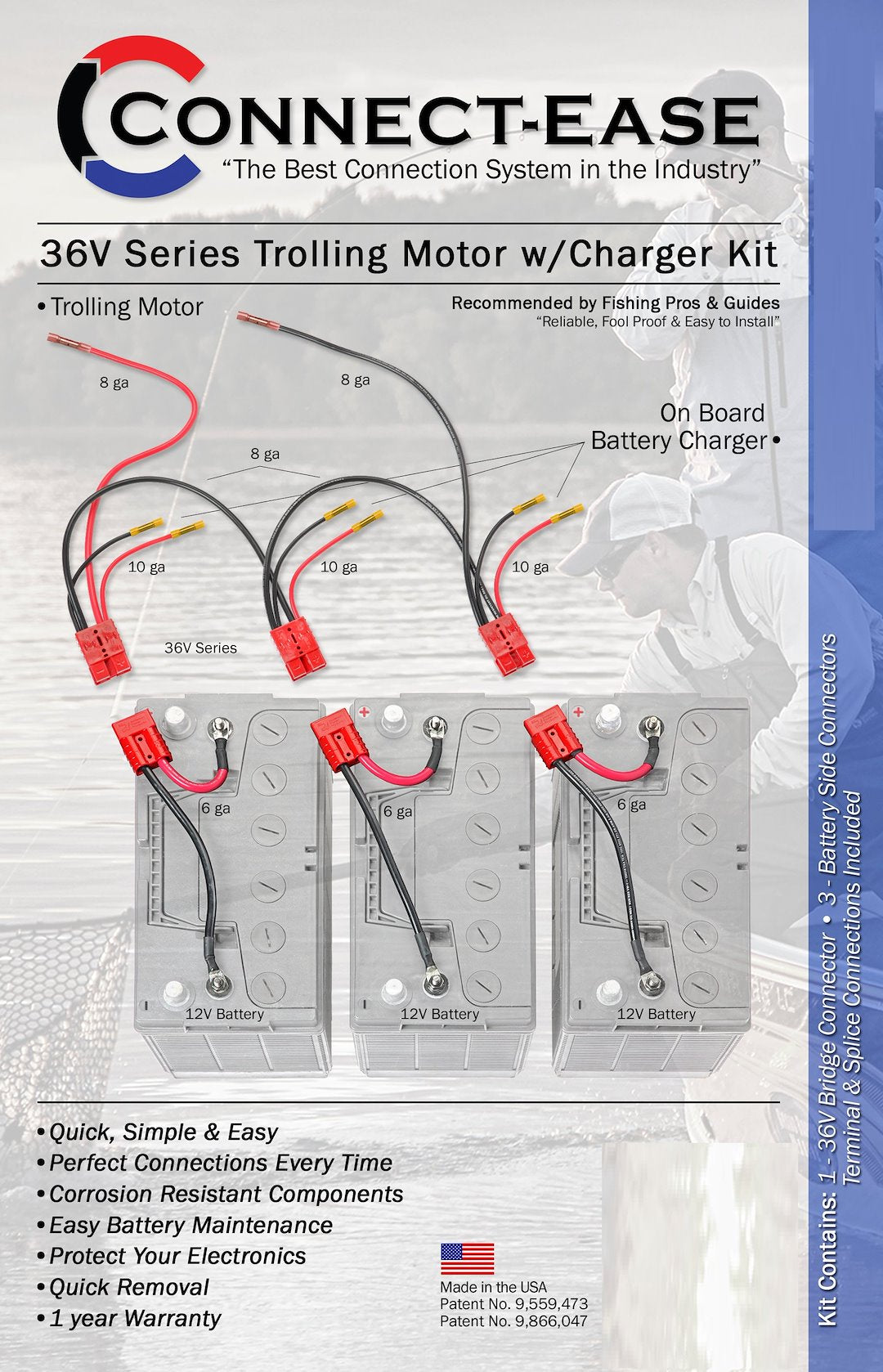 Connect Ease RCE36VBCHK Trolling Motor Wiring Kit