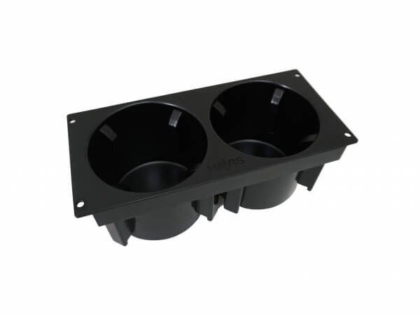 Havis Fixed Internally Mounted Design Cup Holder CUP2-1004 - Self-Adjusting Dual