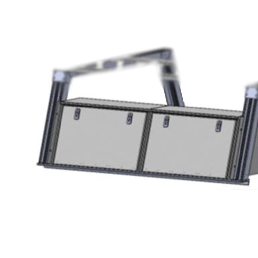 Black Horse No Drilling Required Ladder Rack Csburhd65BTX2 - Base K2 Tool Box