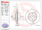 Brembo 09570714C02 Brake Rotor