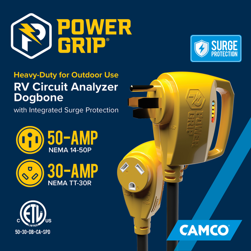 Camco 55563 Power Cord Adapter