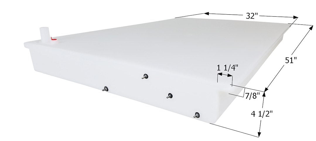Icon Durable Impact Resistant Icon Tank Fresh Water Tank 14095 - WT1239 51X32X4
