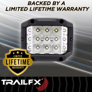 Trailfx Limited Lifetime Warranty Driving/ Fog Light Podsidf1 - Pod SD 15X5W FL Sgl BK Ambr Len Cvr