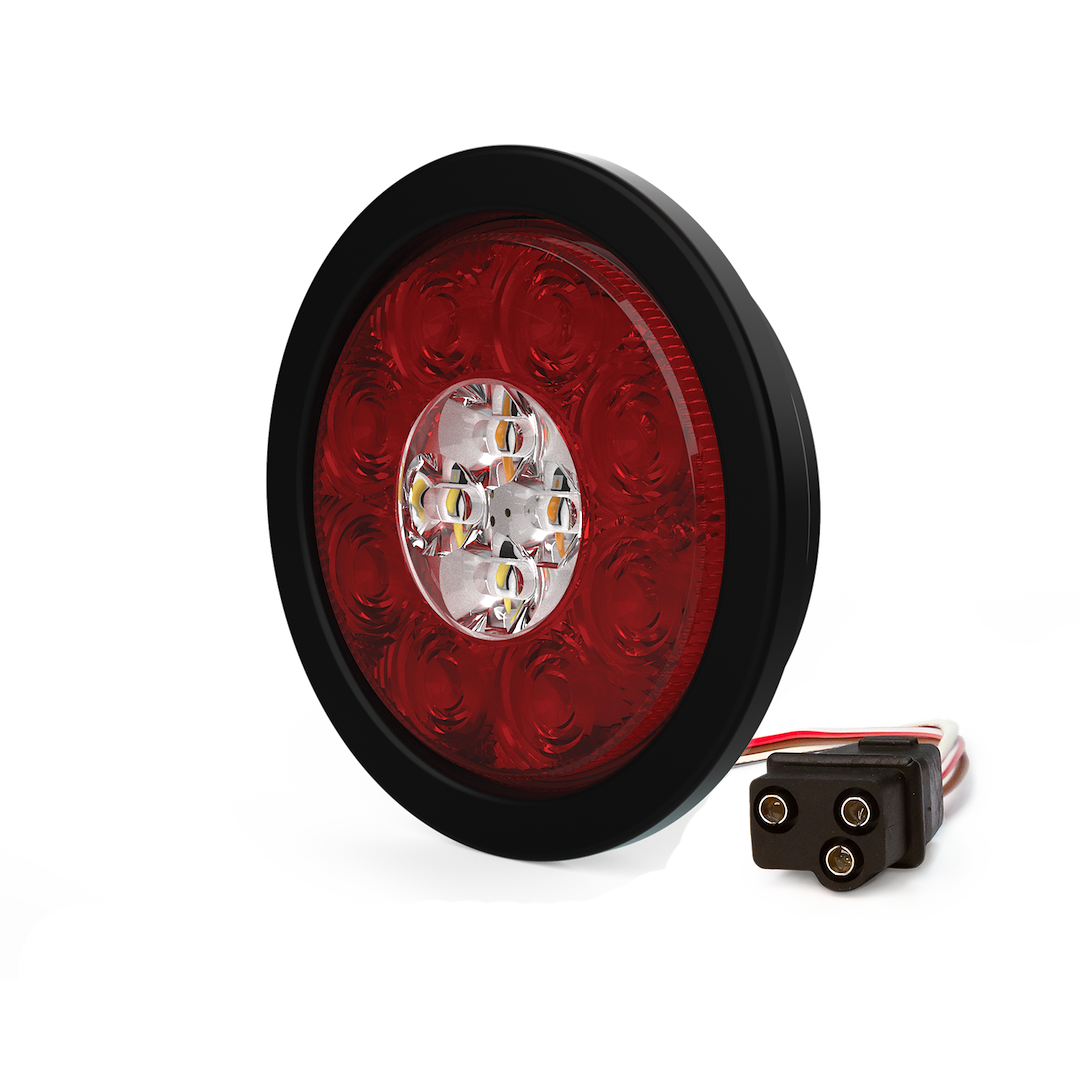 Ecco Elect Ultrasonically Sealed Housing Warning Light ED3040AW - Directional Round STTR-Warning
