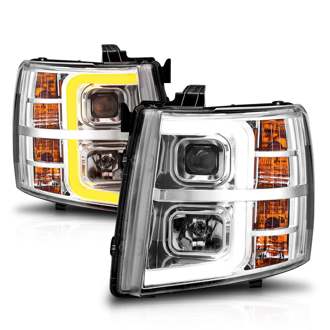Anzo Easy To Install Headlight Assembly 111546 - H.L.SEQ Silverado 1500 3500 07-13