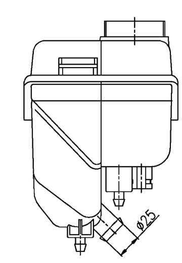 Clevite 77 Excellent Price Performance Ratio Coolant Reservoir CRT 202 000S - Expansion Tank