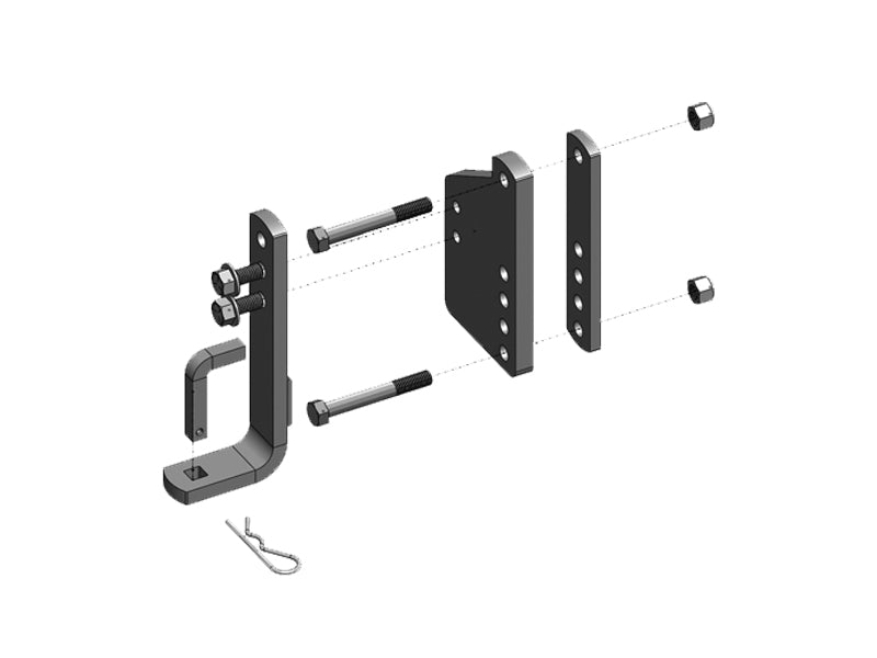 Blue OX BXW4070 - Kit Long Bracket Mount